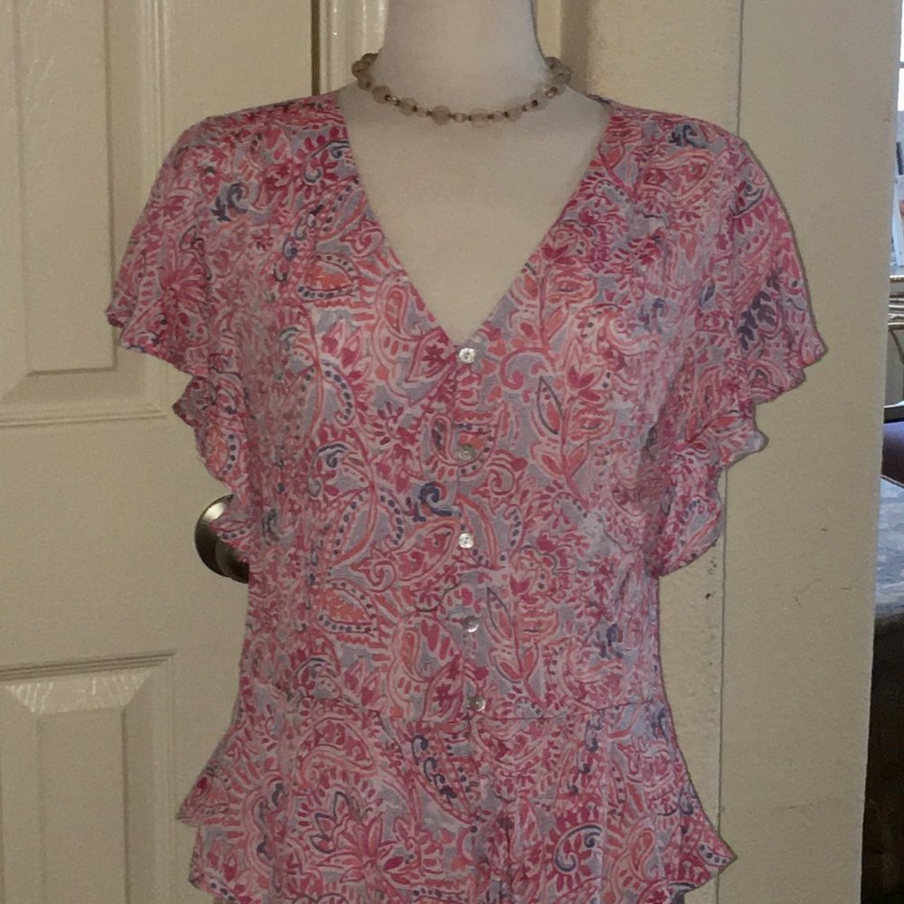 Nanette Lepore Paisley Blouse